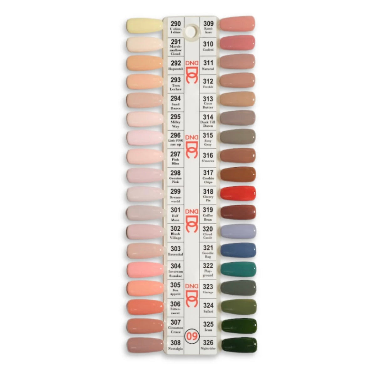 DND DC Color Swatch #9 (290 - 326)